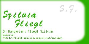 szilvia fliegl business card